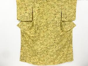 未使用品　時代道具模様小紋着物